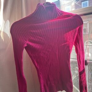 Small Magenta Turtleneck